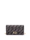 Fendi `ff` Wallet On Chain In Black