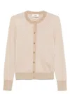 Fendi Ff Wool Cardigan In Brown