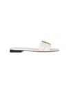 Fendi Ffold Sandals In White