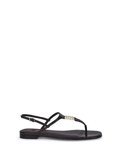 Fendi Women Ffold Sandals In Purple