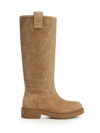 FENDI FENDI WOMEN "FILO" SUEDE TUBE BOOT