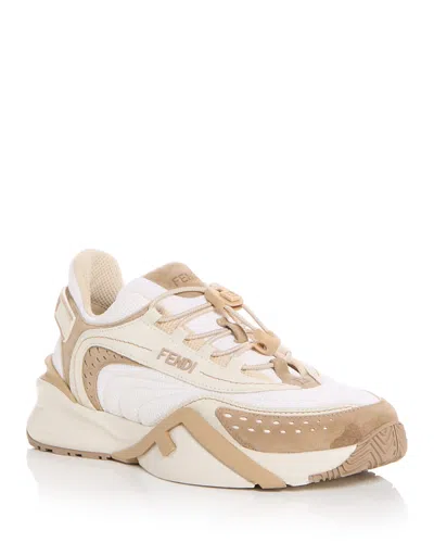 Fendi Women's Flow Sneakers In Gold
