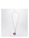 Fendi Ff-pendant Necklace In Metal