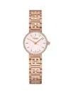 FENDI WOMEN'S FOREVER FENDI 19MM STAINLESS STEEL, MOTHER OF PEARL & DIAMOND BRACELET WATCH