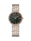 FENDI WOMEN'S FOREVER FENDI 29MM TWO TONE STAINLESS STEEL & 0.25 TCW DIAMOND BRACELET WATCH