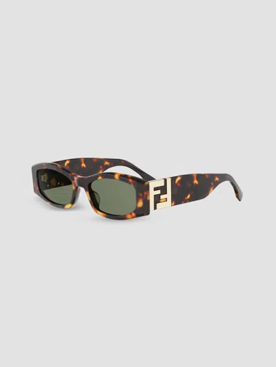 Fendi Women's Forever  54mm Rectangular Sunglasses In Brown