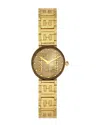 Fendi Women's Forever 19mm Ip Goldtone Stainless Steel Bracelet Watch