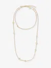 Fendi Adjustable Chain Link Necklace In Gold