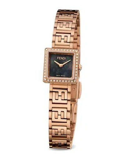 Pre-owned Fendi Women's Forever  Square Diamond Watch Women's