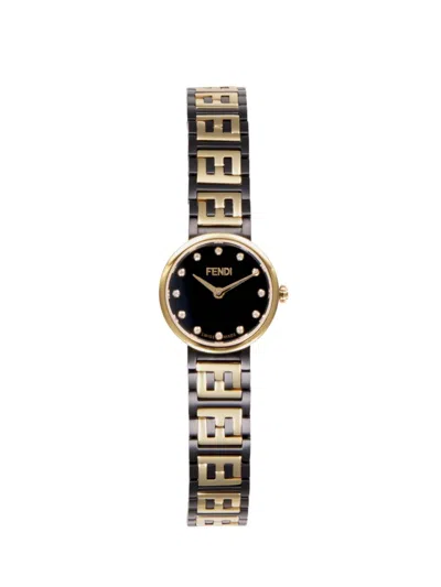 Fendi Women's Forever  Two Tone Stainless Steel & 0.05 Tcw Diamond Bracelet Watch/19mm In Multi