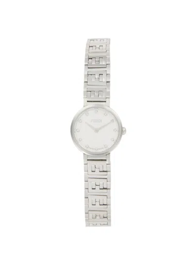 Fendi Women's Forever Stainless Steel & 0.05 Tcw Diamond Bracelet Watch/19mm In Grey