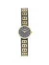 Fendi Women's Forever Two-tone Stainless Steel & 0.16 Tcw Diamond Bracelet Watch/19mm In Black
