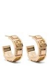 Fendi Forever Small Hoop Earrings With Embossed Ff Motif Accessories
