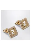 Fendi Forever  Earrings In Gold-coloured Metal Women In Metallic