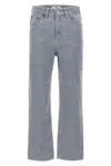 Fendi Versatile Denim Trousers With Belt Loops In Gray