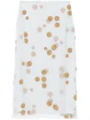 Fendi Tulle Skirt With All-over Macro Polka-dot Motif In Blue