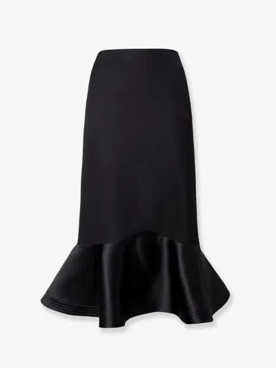 FENDI FENDI WOMEN GRAIN DE POUDER WOOL SKIRT