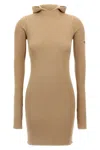 Fendi Wool And Silk Dress In Brown