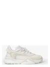 Fendi Flow Sneaker In White Mesh And Suede Women