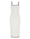 Fendi Mirror Effect Logo Long Dress