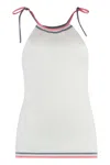 Fendi Ivory Viscose Blend Top In White