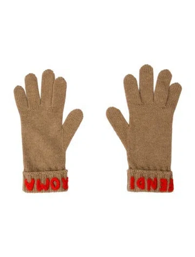 Pre-owned Fendi Women's Knit Gloves