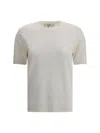Fendi Women Knit T-shirt In Neutral