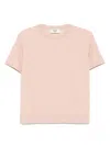 Fendi Peach Crewneck Cropped T-shirt