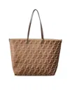 Fendi Reversible Shopping Tote Dual Handles In Brown