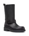 Fendi Black Leather Boots In Black