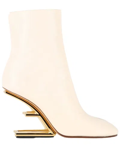 Fendi Women's Leather First Bootie (authentic Pre-loved) In Metallic