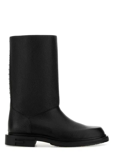 Fendi Women's Leather Frame Boots