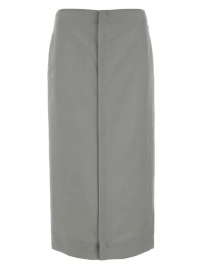 Fendi Women's Light Mohair Blend Skirt In Gray