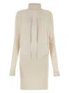 Fendi Light Pink Stretch Silk Blend Mini Dress