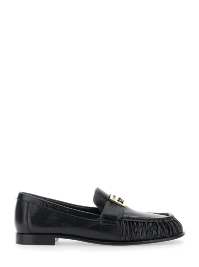 Fendi Nappa Leather Baguette Loafers Fringe Detail In Multi
