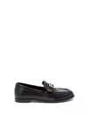 Fendi Logo-detail Leather Loafers In Multi