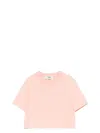 Fendi Peach Crewneck Cropped T-shirt