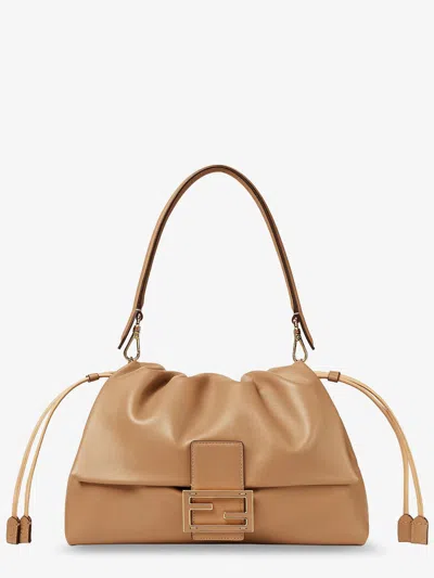 Fendi Women Mamma Baguette Large Leather Shoulder Bag In Multi