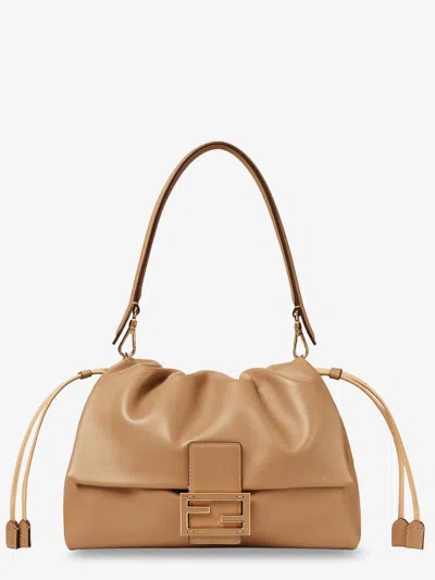 Fendi Women Mamma Baguette Large Leather Shoulder Bag In Multi