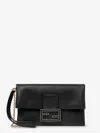 Fendi Women Mamma Baguette Leather Crossbody Bag In Black