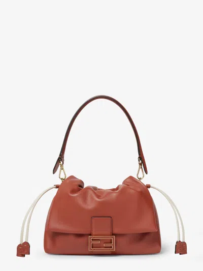 Fendi Women Mamma Baguette Leather Shoulder Bag In Multi