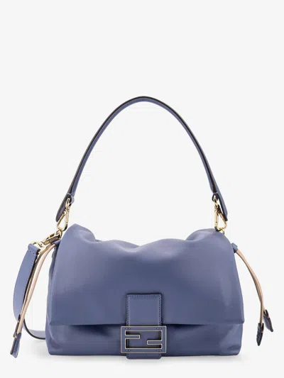 Fendi Women Mamma Baguette Small Leather Crossbody Bag