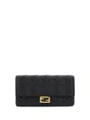 Fendi Women Matisse Chain Wallet In Black