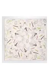 Fendi Mauve Rose Silk Foulard Women In Multicolor