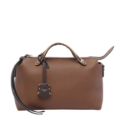 Fendi Women Medium By The Way Selleria Handbag In Brown