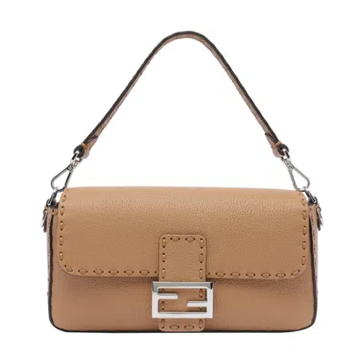 Fendi Nvo-baguette Bag In Brown