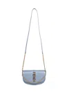 Fendi Women Mercury Blue Graphy Wallet On Chain Wallet In Blue