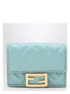 Fendi Baguette Ff Leather Wallet On Chain