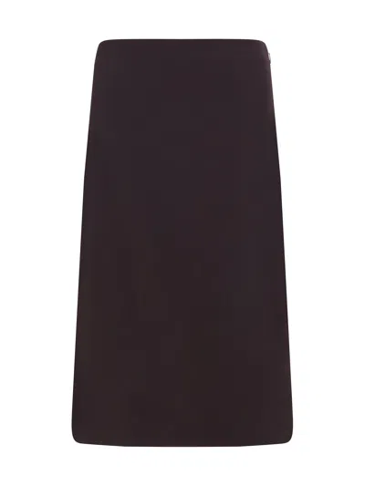 Fendi Women Midi Skirt In Black