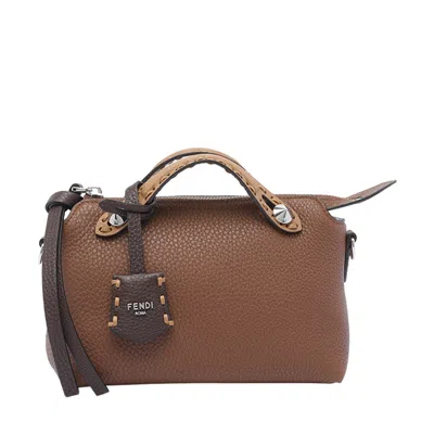 Fendi Women Mini By The Way Selleria Handbag In Brown